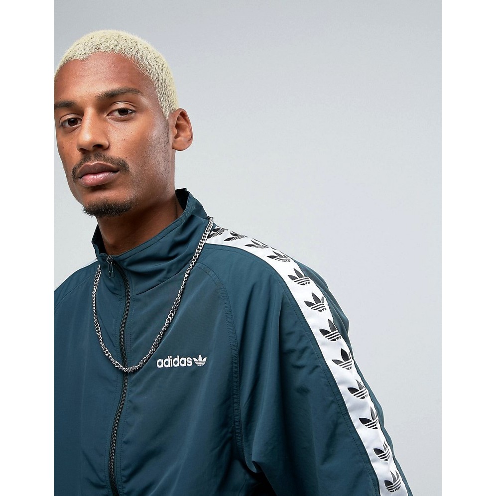 LIBRA】Adidas Originals Adicolor TNT Tape Wind Jacket 綠色風衣外套| 蝦皮購物