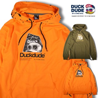 DUCK DUDE SIDE ZIP TECH HOODIE 達酷鴨 鴨子 潑漆 帽T 2色