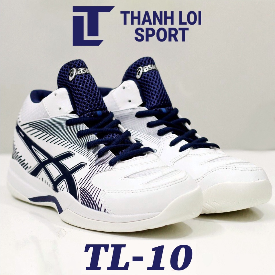 運動鞋,排球 ASICS GEL-TASK TL10 In White Free 襪子+鞋包