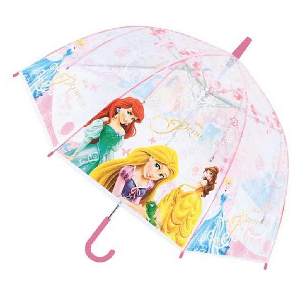 日本進口迪士尼disney 公主系列透明罩式直傘雨傘 55cm 尺寸只能郵寄 蝦皮購物