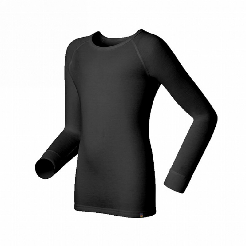 美國LOKI創意服飾 (LO400013-BLK) 童 MUSPEL EXOWARM 圓領保暖衣 黑色