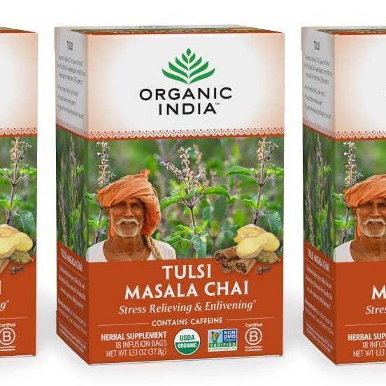 🍀有機印度牌🐪馬薩拉 聖羅勒茶Organic India Tulsi Masala Tea圖爾西茶 印度香料茶Chai