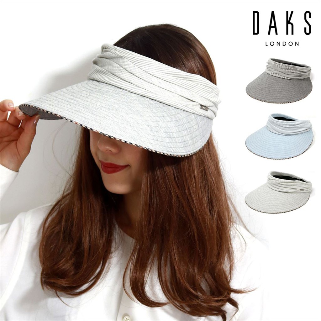 日本製 英國DAKS 春夏女士環形 抗UV遮陽帽 高爾夫球帽(D6102)