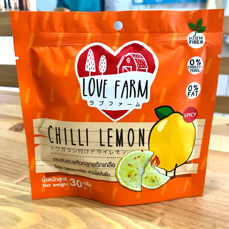 現貨🔺泰國Love Farm辣檸檬乾Chilli Lemon