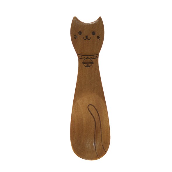 日本製 貓咪原木湯匙