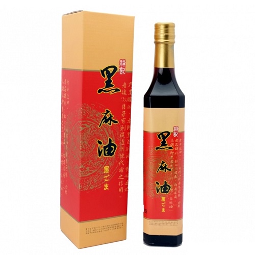 祥記 100%頂級黑麻油 500ml/瓶