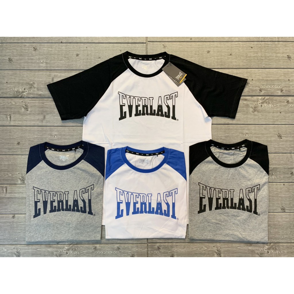 塞爾提克~EVERLAST 男生 美國拳擊品牌 棉質圓領T恤 接袖設計 短袖衣服 四色-有大尺碼