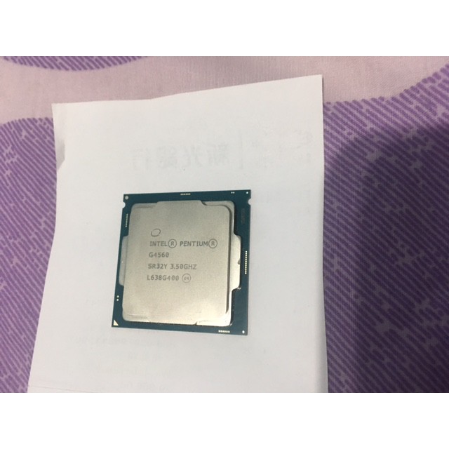 英特爾 Intel Pentium G4560 3.5G 處理器 cpu 完整盒裝 極新便宜賣