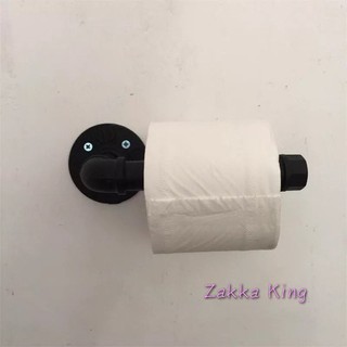 (永美小舖) 水管紙巾架 鐵藝水管捲紙架 捲筒衛生紙架 復古輕工業風loft 捲筒餐巾紙架 酒吧咖啡廳居家民宿廚房餐廳