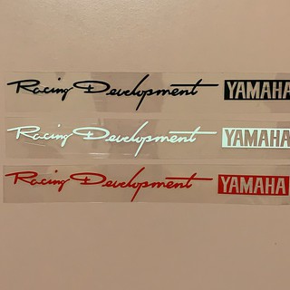 【立體】 racing development YAMAHA 黑 白 紅 機車 汽車 車身貼紙 防水 不脫落 轉印貼紙