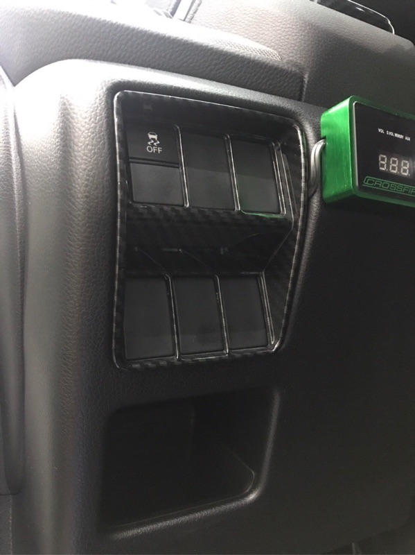 九七八汽車精品 本田 CRV CRV5 CRV5.5 專用 左側 開關飾版 水轉印 碳纖 卡夢 紋路 貼片 !