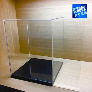 【ABOX在臺自產自銷】高透光壓克力 公仔 人偶 模型 滑門展示盒(內20x20x25)