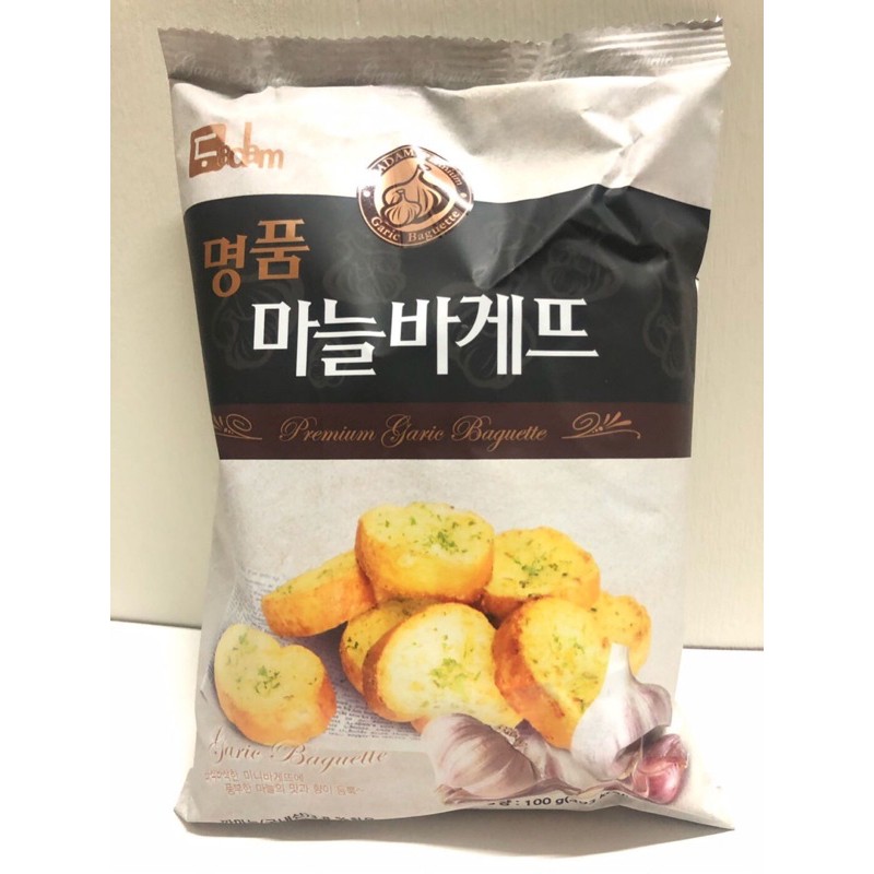 3Qma~ 韓國進口餅乾 DADAM大蒜麵包餅乾 每包100公克