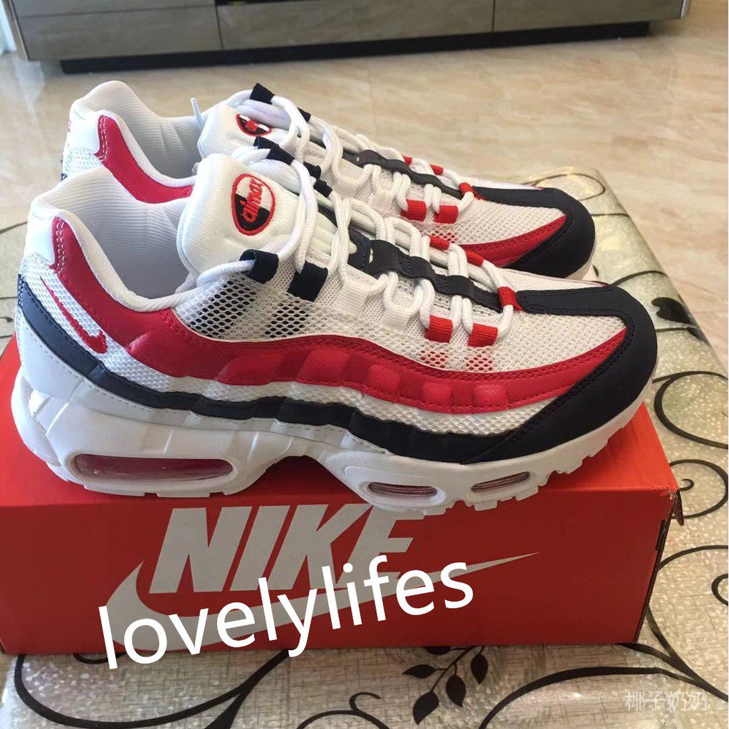 實拍】NIKE Air Max 95 美國配色紅白藍CJ9926-100 | 蝦皮購物 實拍】NIKE Air Max 95 美國配色紅白藍CJ9926-100 | 蝦皮購物