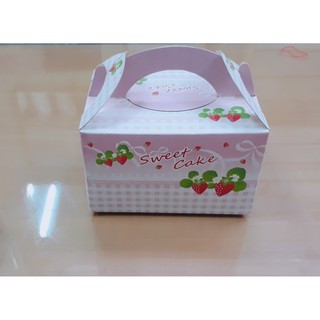 ♣櫻花店鋪用品♣DIY手提蛋糕包装盒(單個)
