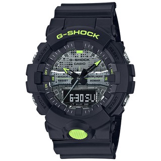 CASIO G-SHOCK 數位霧黑雙顯錶GA-800DC-1
