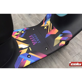 【可樂彩貼】gogoro-VIVA-腳踏貼-霧面-可客製化-DIY簡單容易-兩片式-乾貼即可。