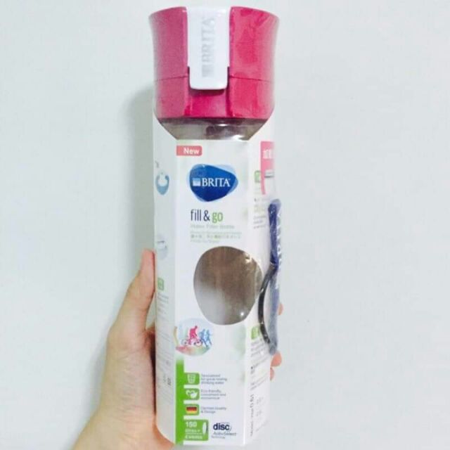 Brita Fill &amp; GO 隨身濾水瓶 600ml 濾芯片 專用提帶 環保 德國 水壺 冷水壺 運動水壺 水瓶