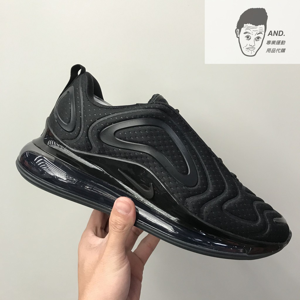 【AND.】NIKE AIR MAX 720 全黑 黑魂 全氣墊 休閒運動 男款 AO2924-015