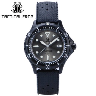 男士戰術青蛙手錶 NH35 自動機芯 200M 不銹鋼 20ATM 防水機械潛水員男士運動手錶