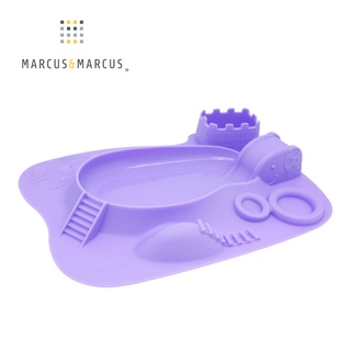 贈品 - 加拿大Marcus & Marcus 動物樂園 - 遊樂造型餐盤-鯨魚(紫)