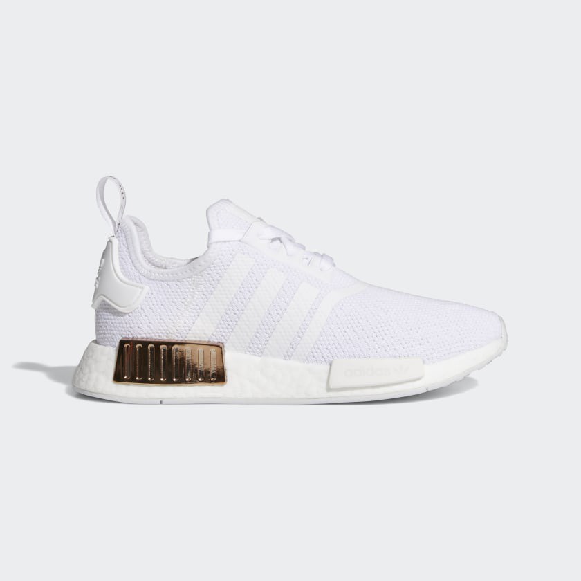 ADIDAS NMD_R1 女款白玫瑰金透氣經典襪套休閒鞋-NO.FV1788