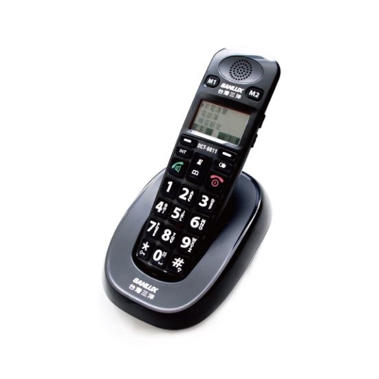 GUARD吉 三洋 SANLUX 數位無線電話 老人電話 DCT-9811 中文介面 大字鍵 來電報號