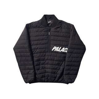 Palace Skateboarding Half Zip Packer Black/Black 輕羽絨上衣外套(黑)