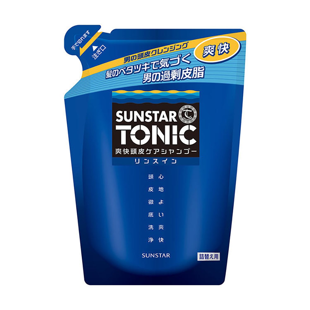 【SUNSTAR 三詩達】TONIC爽快頭皮雙效合一洗髮精/補充包(340ml)【兔雜tuzha】