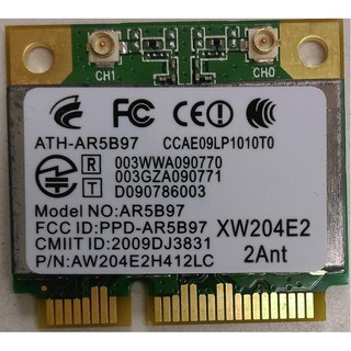 全新WiFi 802.11n MIMO MINI PCI-e Half Wireless LAN半高無線網卡