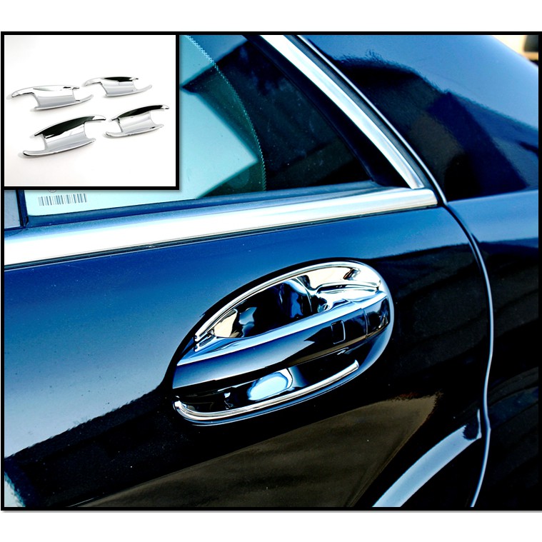 圓夢工廠 Benz 賓士 S W221 S450 S500 S550 S600 S63 S65 鍍鉻銀 車門防刮把手門碗