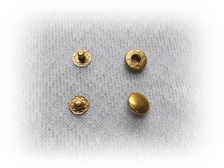 特價《12.5mm金色四合扣補充包》(10組一包)*銅質金色四合釦*適用拼布、包包、紅包袋等