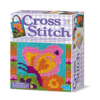 玩得購【4M】美勞創作系列-蝴蝶編織包 Cross Stitch 00-02749