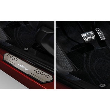 Honda HRV-LED門檻飾條+行李箱防刮
