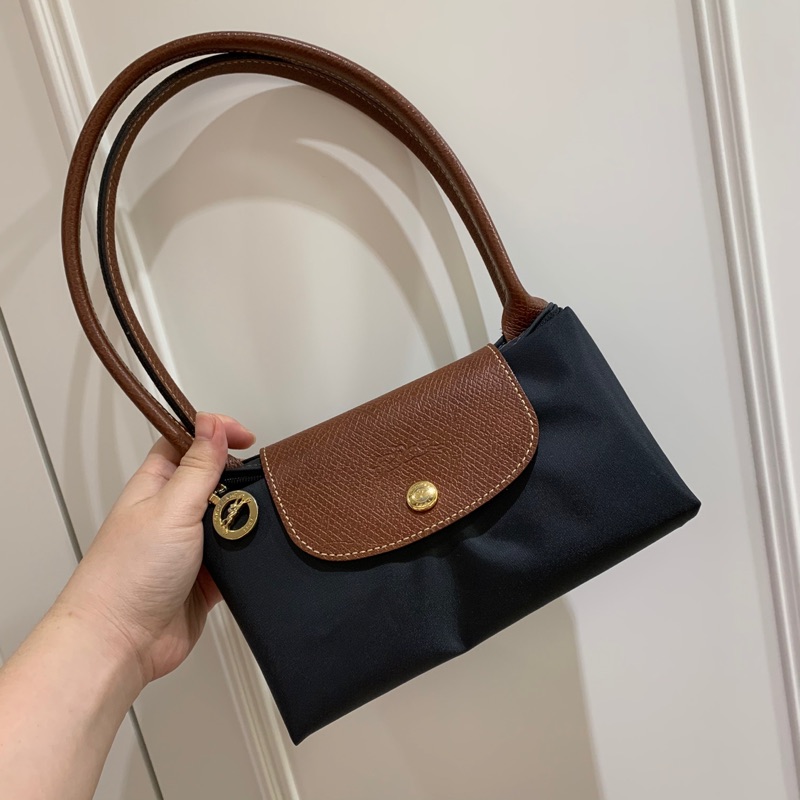 Longchamp 鐵灰色 長把s