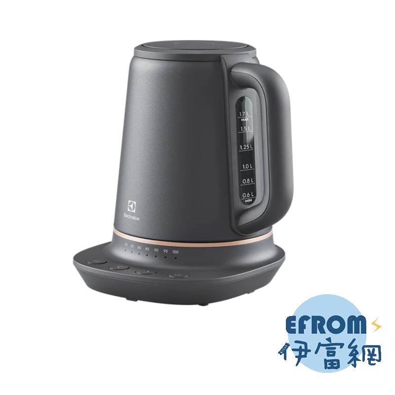 伊萊克斯 E7EK1-60BP 不鏽鋼溫控電茶壺1.7L *附發票