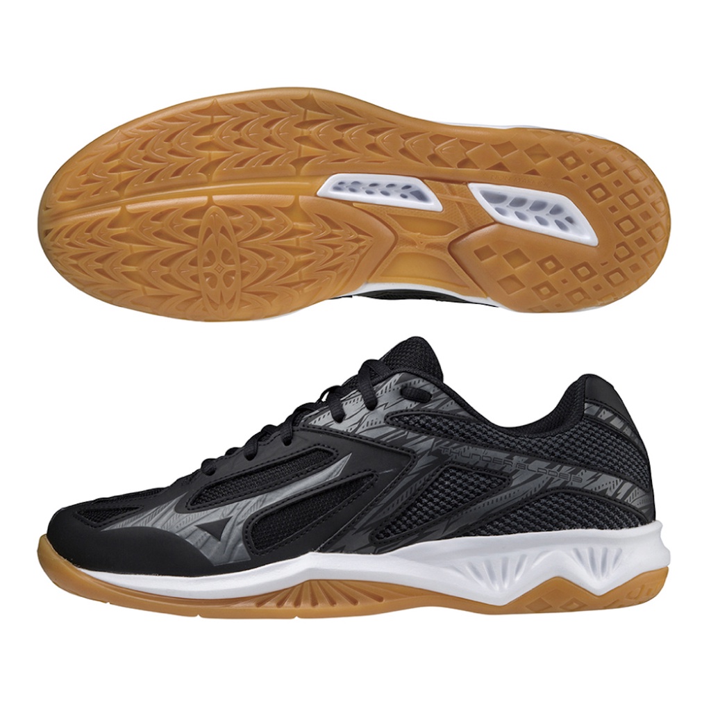 美津濃排球鞋 MIZUNO THUNDER BLADE 3 男女款 排球鞋 運動鞋 橡膠大底 黑白 V1GA217006