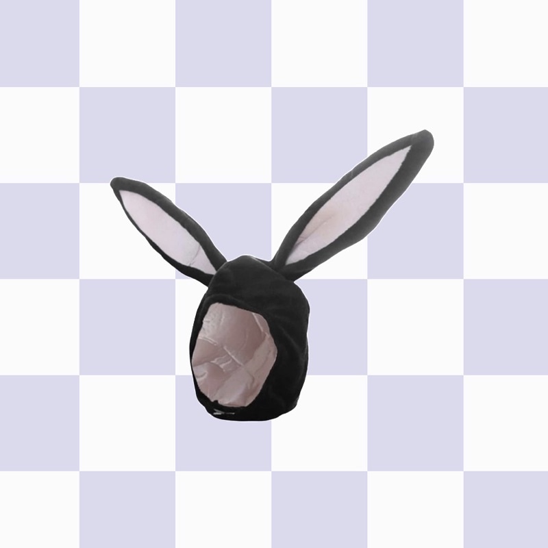 SAUVAGES bunny ears fluffy hat 兔子耳朵毛毛帽子