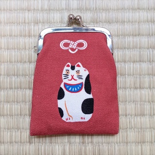 Motto選物 2款現貨日本製手工製京都水引口金珠扣口金包零錢包收納袋招財貓老虎禮物犬張子 蝦皮購物