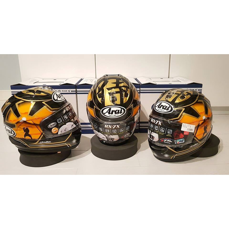 19 日本arai Rx 7x Pedrosa 侍26 Spirit 金小丹尼rx7x 全罩安全帽 蝦皮購物