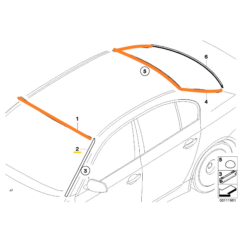 德國原廠bmw E60 後擋風玻璃下膠條後檔風玻璃下飾條下密封條5 530 535 540 蝦皮購物