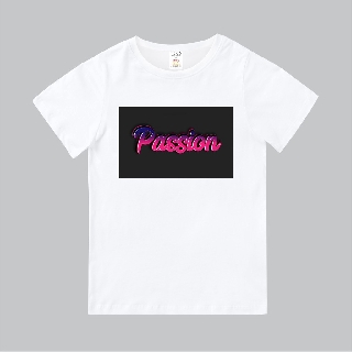T365 MIT 親子裝 T恤 童裝 情侶裝 T-shirt 短T 標語 美式風格 slogan Passion 熱情