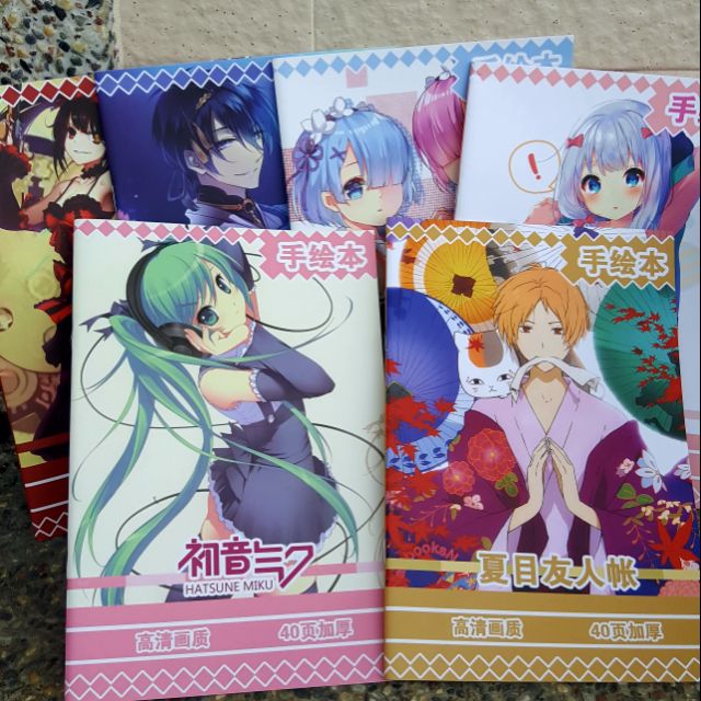 特賣現貨 動漫手繪本刀劍神域 銀魂 凹凸世界 進擊的巨人 黑執事 黑子的籃球 約會大作戰 陰陽師 等多款 蝦皮購物