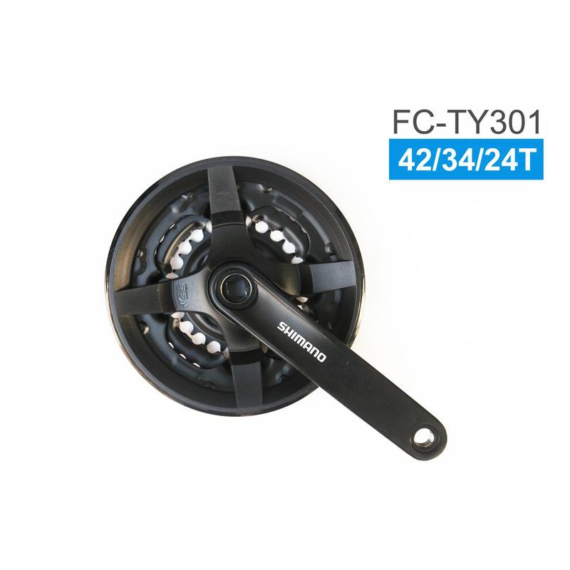 SHIMANO FC-TY301 42/34/24T 三盤式大盤組 參考TY501[04201221]