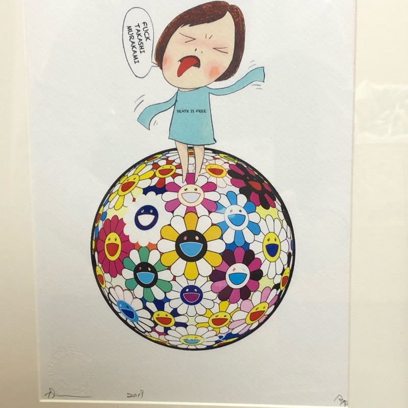 Deathnyc 版畫奈良美智nara 太陽花村上隆ap版death Nyc 蝦皮購物