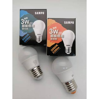 SAMPO 聲寶 3W LED 節能燈泡 LB-P03LLA 燈泡色 /畫光色 LB-P03LDA