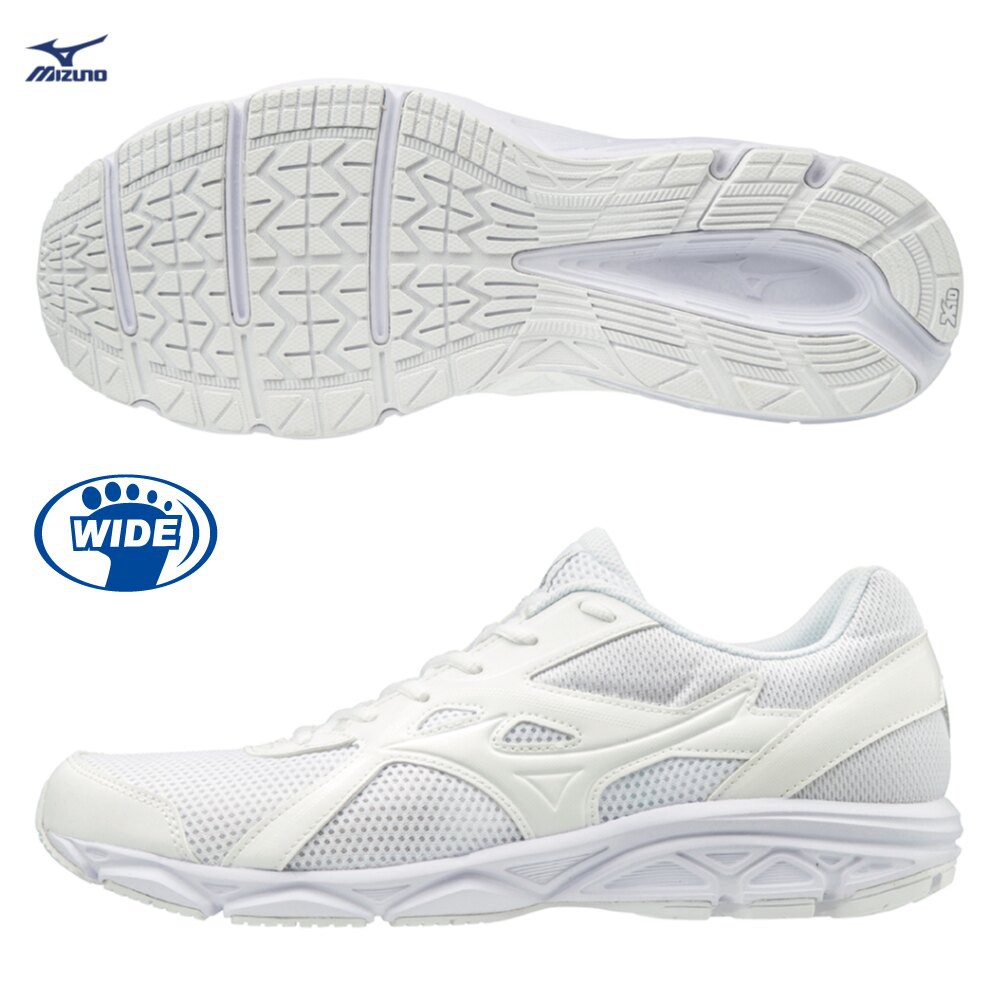 ＊LOVERY＊美津濃MIZUNO  MAXIMIZER 22寬楦慢跑鞋K1GA200201全白學生鞋21-30號 現貨