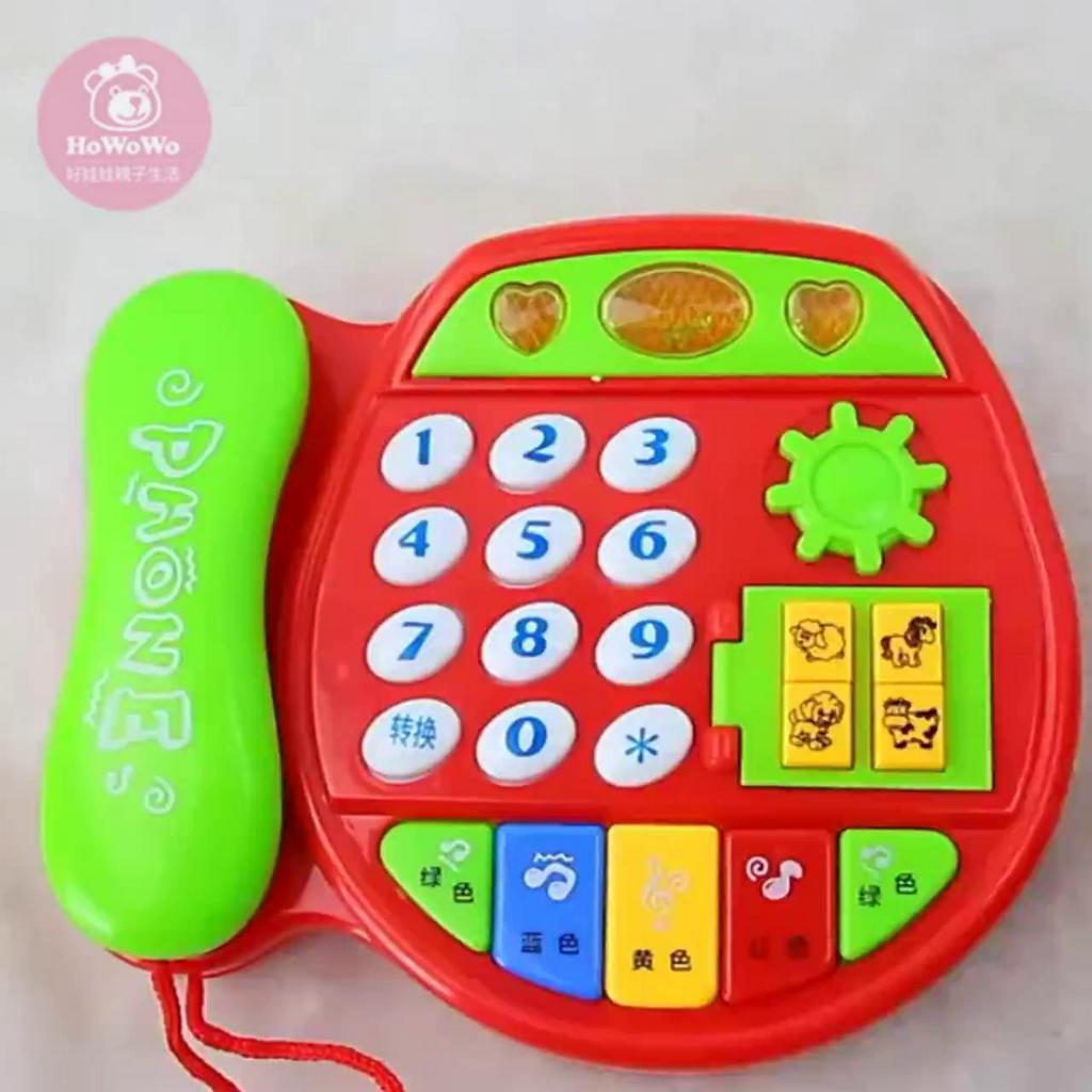 兒童音樂電話玩具 寶寶學習電話機 仿真電話 音樂電話車 聲光玩具 5029 益智玩具