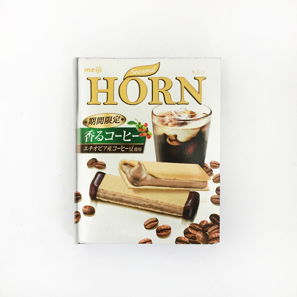 Meiji明治horn期間限定咖啡夾心餅乾53g 蝦皮購物