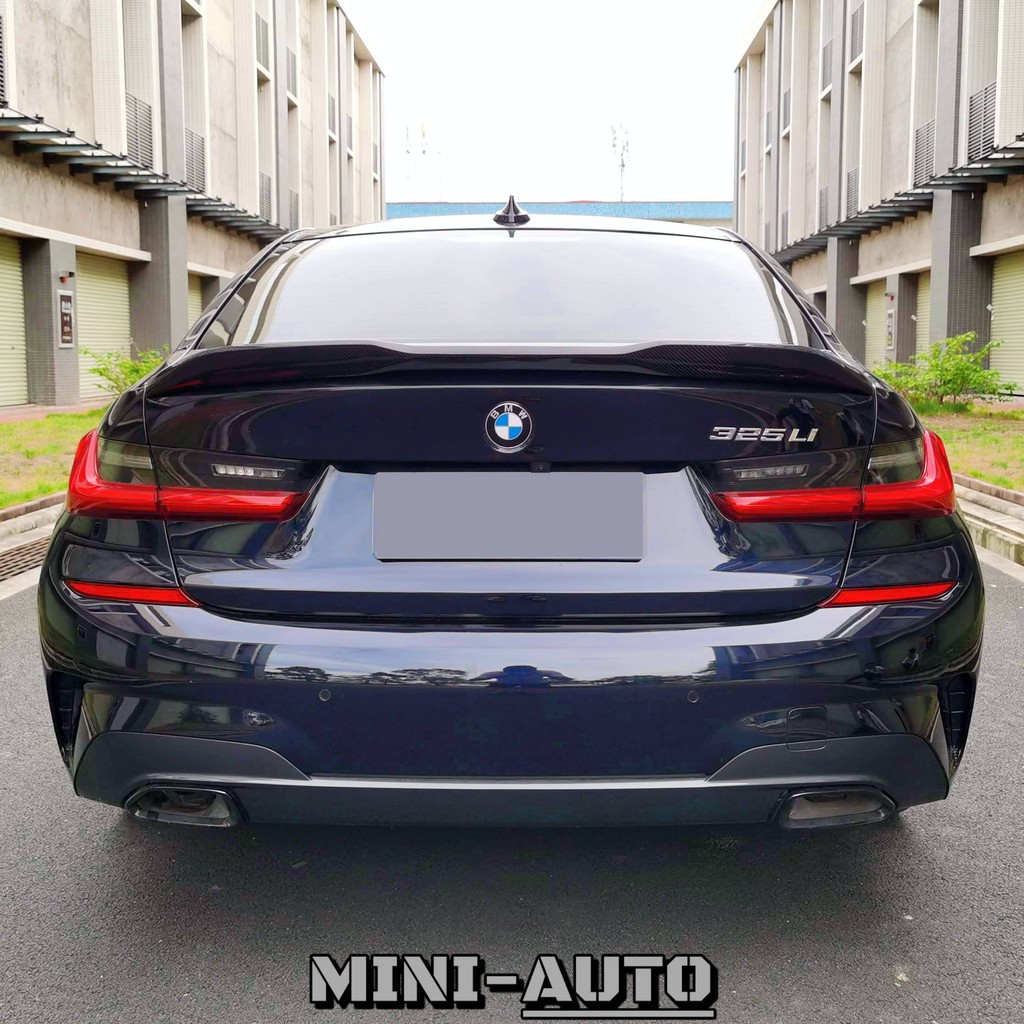 MINI-AUTO☑️ BMW 320i PRO樣式 碳纖維尾翼 壓尾改裝 簡易黏貼安裝 抽真空卡夢套件 G20 副廠